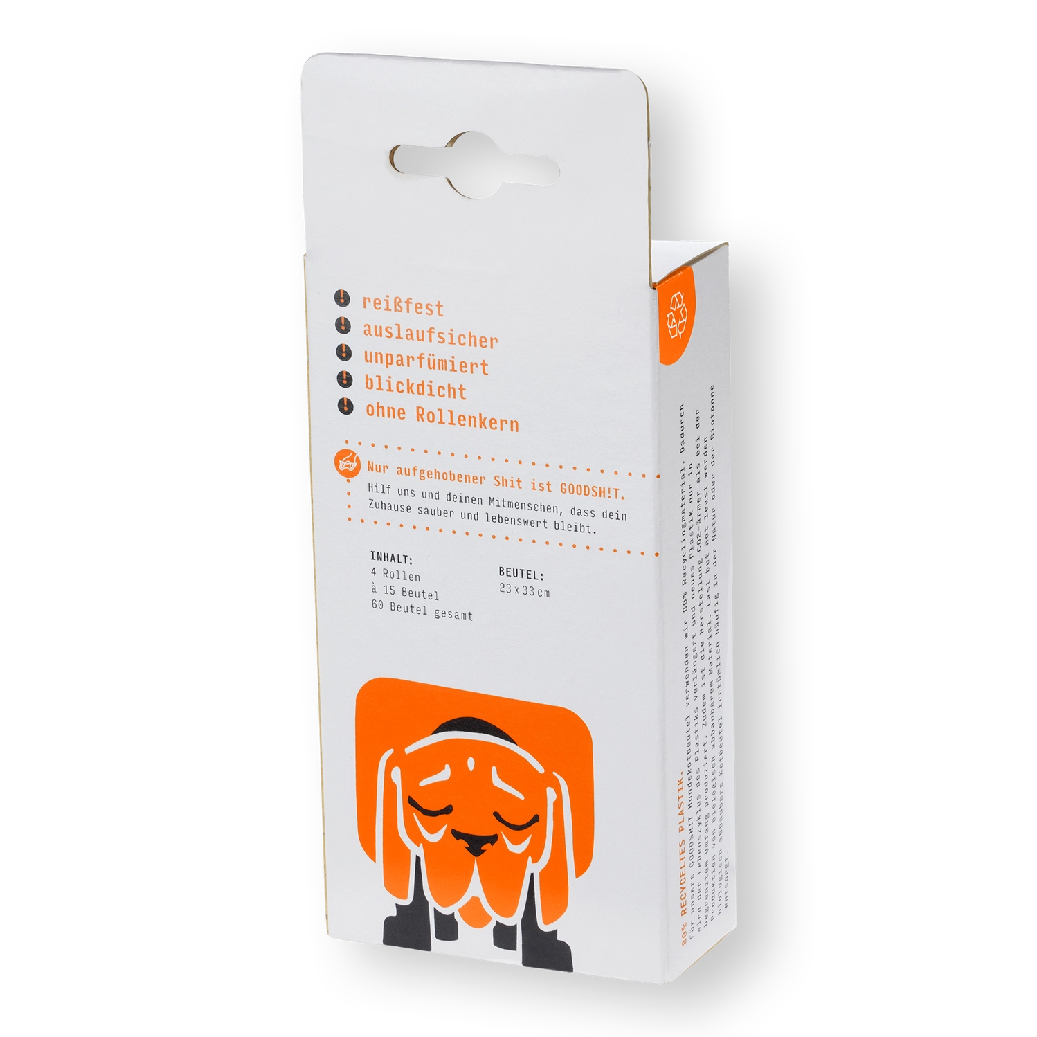 Hundekotbeutel aus recyceltem Plastik, 8-er Box (120 Stück) – Bild 3