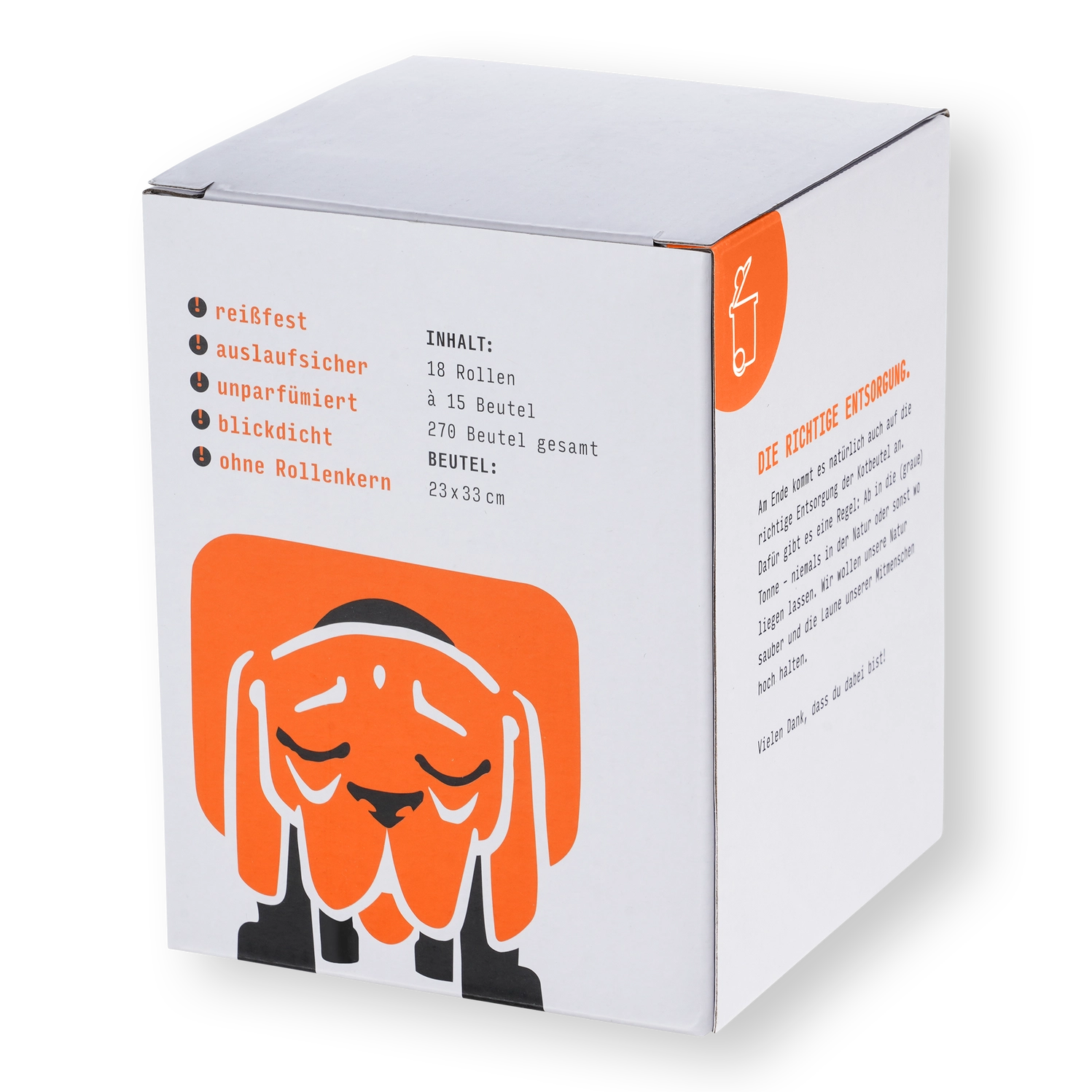 Hundekotbeutel aus recyceltem Plastik, 18-er Box (270 Stück) – Bild 3