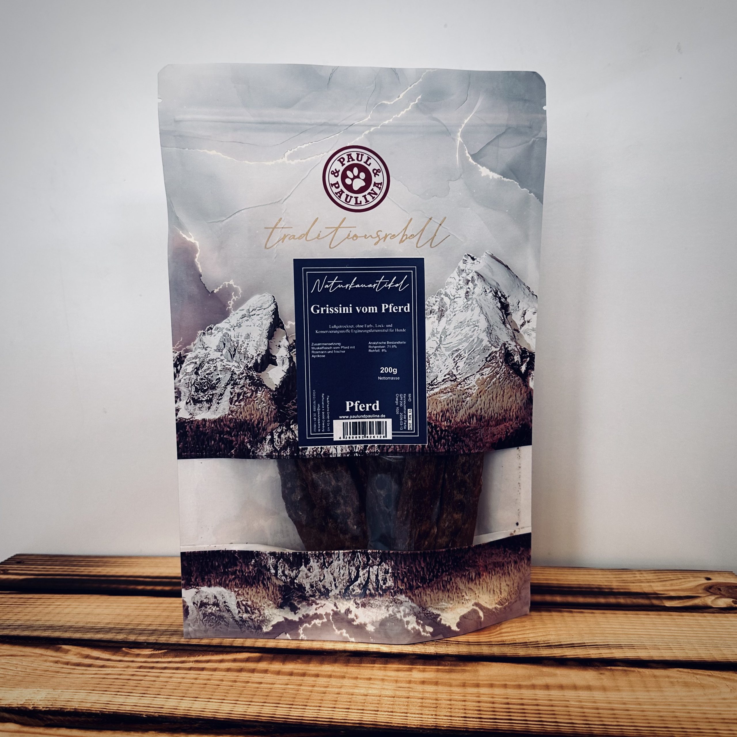 Grissini vom Pferd mit Rosmarin und Aprikose, 200 g