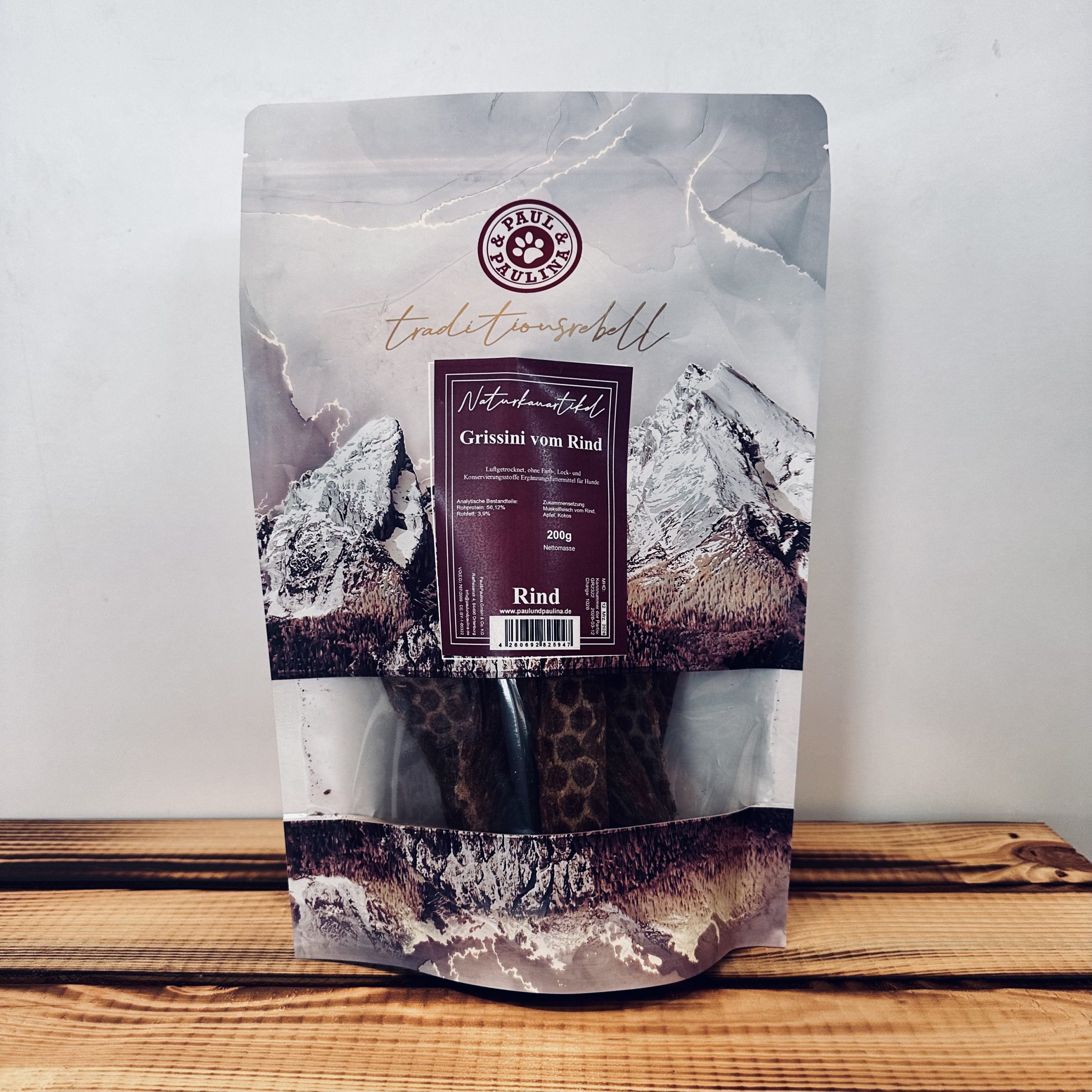 Grissini vom Rind mit Apfel und Kokos, 200 g