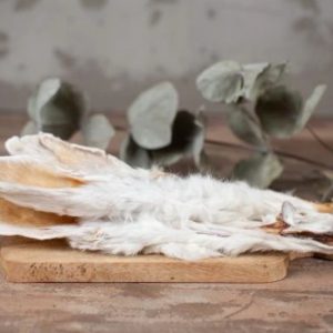 Kaninchenohren mit Fell, 100 g