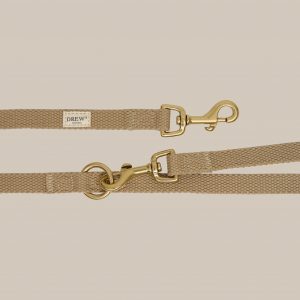 Drew’s Dogwear Verstellbare Hundeleine Beige – 2 m