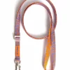 Hot Doggies Lily Coral Freihandleine in Koralle und Lavendel