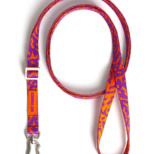 Hot Doggies Poppy Sunrise Freihandleine in Lila und Pink