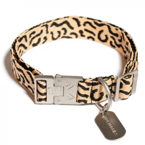 Hot Doggies Hundehalsband Coco Noir im Leo-Look
