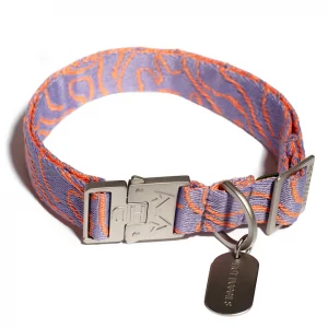 Hundehalsband Koralle Lavendel | Hot Doggies Lily Coral