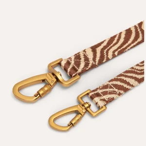 Gewebtes Zebra-Muster und Karabiner der DOGGUO Hundeleine