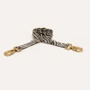 DOGGUO Zebra Hundeleine Beige/Black 2 m