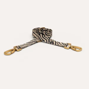 DOGGUO Zebra Hundeleine Beige/Black 2 m