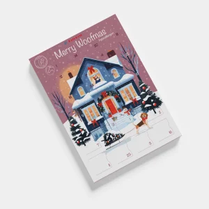 Pets Best hypoallergener Adventskalender für Hunde Snowman’s Christmas Morning